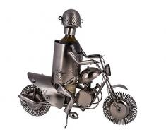 Out of the Blue 71/3144 Soporte para botellas, motos, metal, plata