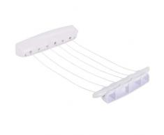 MSV TENDEDERO Extensible 6 LINEAS/Colgador, Polipropileno, Gris, 43.2x11.4x10.2 cm