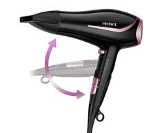Secador de Pelo Secador Iónico Profesional 2200W Temperatura ajustable Anti-Rizado con Mango Plegable ELEHOT