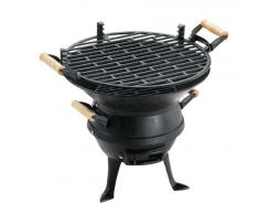 Landmann GrillChef 0630 - Barbacoa de sobremesa, 35 cm, Color Negro