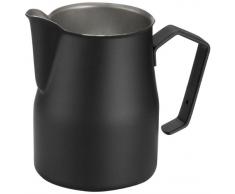 Motta 2575 Jarra para emulsionar leche, Acero Inoxidable, Negro
