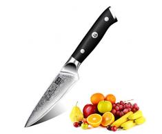 SHAN ZU Cuchillo de Damasco Cuchillos Para Pelar Fruta y Verdura Acero 67 Capas de Acero - PRO Series