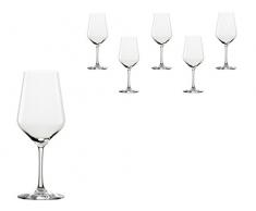 Copas para vino tinto Revolution de Stölzle Lausitz, de 490 ml, juego de 6, copas para vino de diseño específico, diseño de copa para vino tinto concebido pensando en una amplia diversidad de variedades de uva