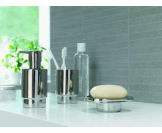 Spirella, Gris colección Nyo, Portacepillos de Dientes Ã6,5 x 9,5 cm, Acero Inoxidable, Ã6.5 X 9.5 Cm