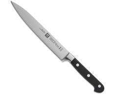 ZWILLING Cuchillo para carne, Longitud de la hoja: 20 cm, Hoja grande, Mango especial de acero inoxidable/plÃ¡stico, Profesional S