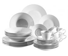 Domestic by Mäser, Serie Shiny Diamond, Vajilla 12 Piezas, para 6 personas