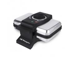 Orbegozo WL 2000 GOFRERA, 1000 W, INOX Y NEGRO
