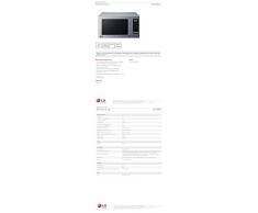 LG MH6044V - Microondas, 800 W, 20 l, color gris