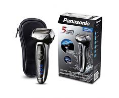 Panasonic ES-LV65-S803 Premium Wet & Dry - Afeitadora Eléctrica para Hombre/Máquina de Afeitar de Láminas para Barba Recargable e Inalámbrica Fabricada en Japón (Motor Lineal, Wet&Dry, 5 Cuchillas)