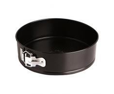 Quid Sweet Grey, Molde de horno desmontable redondo, Negro, 24 cm