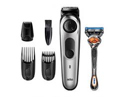 Braun Recortadora de Barba BT5265, Máquina Cortar Pelo, Recortadora de Barba y Cortapelos, para Hombre, 39 Ajustes de Longitud, Color Negro/Metal Plateado