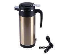 Haofy Taza de la Calefacción del Coche Eléctrico Taza del Termo del Coche Taza de Viaje del Acero Inoxidable 800mL 12V