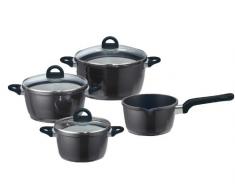 Elo 63403 - BaterÃa de Cocina (4 Piezas, ollas de 26, 20 y 24 cm y cazo de 16 cm), Color Negro