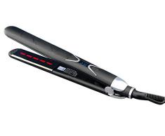 Plancha de Pelo Profesional Cristal de Titanio con Infrarrojos y Placas Estrechas y Bordes Redondeados Negra Black Crystal Infrarrojos By AGV