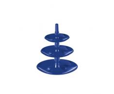 Koziol Kleine Mini Babell – Frutero de varios niveles, color azul marino, aprox. 14,4 cm Alto mesa decoración