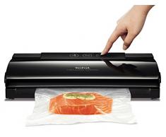 Tefal Vacupack classic VT254070 - Envasadora al vacío, con función sellar y parar, diseño moderno y compacto para fácil almacenaje, incluye 18 bolsas, conserva tu comida fresca más tiempo