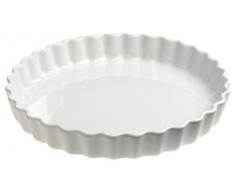 Revol 5645 - Fuente de horno para tartas (redonda, porcelana, 4 cm), color blanco