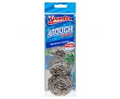 Spontex - Estropajo resistente, paquete de 4