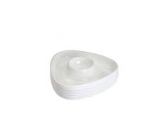Westmark 20702241 Tri huevera Triangular San/Ps Blanco 10,6 x 10,6 x 2,1 cm) 6 piezas