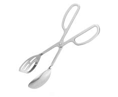 BESTONZON 1 Unid Pinzas de Buffet de Acero Inoxidable Engrosamiento de Alimentos Pinzas de Servir Pastel de Hornear Ensalada de Pan Pinzas de Cocina