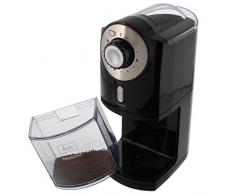 Melitta 1019-02 Molino - Molinillo de café eléctrico, Disco plano, Negro