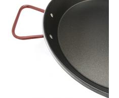 Garcima Paellera Valenciana, Acero, Negro/Rojo, 42 cm, 12 Pack