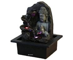 Fuente de agua interior Feng Shui Buda Spirit 26 cm con led multicolor