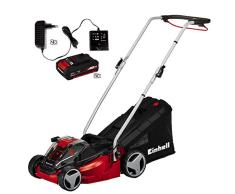 Einhell GE-CM 33 Li - Cortacésped inalámbrico Power X-Change (2x18 V, altura de corte 5 niveles | 25-65 mm , ancho de corte 33 cm, incluye 2 baterías de 2.0 Ah y 2 cargadores)