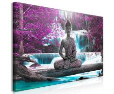 murando Cuadro Mega XXXL Buda 160x80 cm Cuadro en Lienzo en Tamano XXL Estampado Grande Gigante Imagen para Montar por uno Mismo Decoración De Pared Impresión DIY Cascada c-A-0137-ak-e