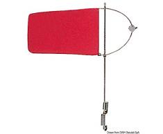 Veleta Material: acero inoxidable, con pabellón de nailon longitud del viento: 160 x 100 mm.