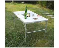 SoBuy® Mesa portátil con inclinación para el pic-nic,camping,BBQ,jardin,para salon al aire libre,table de barbacoa So-8877-D