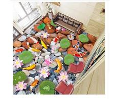 Papel Tapiz Fotográfico Personalizado 3D Suelo Pegatinas De Pared Hd Adoquín Peces Autoadhesivo Pintura Del Piso Papel Tapiz Papel Tapiz Sala De Estar Decoración 200X140cm