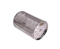 DierCosy Tools Acero Inoxidable Horno Asado Cesta 8 Pulgadas Asador Parrilla Eléctrica Basket Asar Jaula Giratoria Hornear Parrilla Cesta