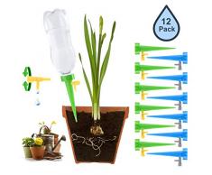 Eurobuy - Sistema de riego automático para Plantas con válvula de Control de liberación Lenta, 12 Unidades