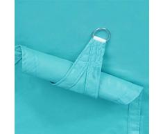 Ommda Toldo Vela Rectangular 95% Protector Solar toldos terraza Impermeables Exterior para Lluvia protección Rayos UV Azul Verde 2x2m