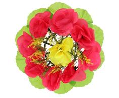 FLAMEER Hecho A Mano De Rosa Memorial De La Flor Corona Cementerio Tombstone Grave Flor Corona - c