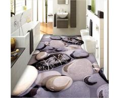Zybnb Mural Wallpaper Piedra Adoquín 3D Pisos Decoración Pinturas Cocina Baño Autoadhesivo Papel Pintado Impermeable Para El Piso