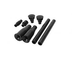 sourcingmap Boquilla de plástico para Cascada de jardín, 4 Formas, Color Negro