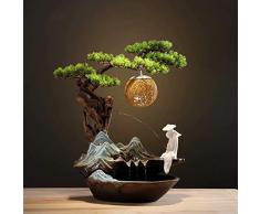 GL-Indoor fountain Adornos de Fuente de cerámica Feng Shui Afortunado salón gabinete de Vino Escritorio Decoraciones para el hogar