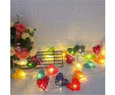 LED Luz De Cuerda Sepak Takraw Color Love Light String Garden Gazebo Party Decoration Light Fairy Rattan Dormitorio Habitación Ventana String Light Outdoor Anti-Freeze Sun Protection 4M 40Led