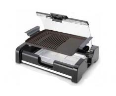 ZEPHIR ZHC708 Parrilla Eléctrica, 45 x 34 x 10 cm, Acero, Color Negro