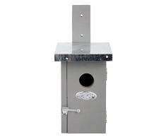 ESSCHERT DESIGN NK38G - Casa para pájaros, color gris