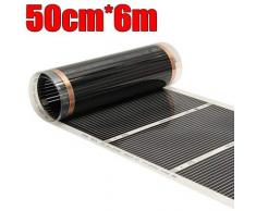 ExcLent Ac240V Película De Calefacción De Piso Película De Calefacción De Infrarrojo Lejano Piezas De Herramientas Para El Hogar 50Cmx4M 50Cmx6M- # 2