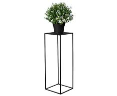 Columna de flores de Spingos, taburete para plantas, 80 cm, soporte para flores, mesa de metal, decoración para el hogar y el jardín