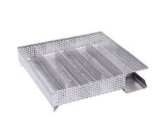 BBQ-Toro - Generador de humo frío para Parrillas | Ahumador de acero inóxidable | Para carne verduras pescado | Horno ahumador 20,5 x 20,5 cm I Barbacoa