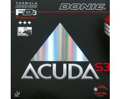 Donic Goma Acuda S3, Tenis de Mesa, Rojo