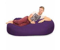 150Cm Grandes Slob Losa Sofá Frijol De Soja Bolsas-Púrpura Interior Exterior