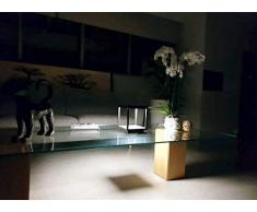 Lámpara LED solar para exterior/jardín, farol, lámpara de mesa con batería Beneito Faure VISOR solar de aluminio 3,5 W 120°, color blanco