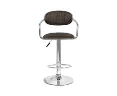 MMM- Arte Bar Taburete Rattan Weave Asientos, Bar Silla Respaldo Altura Ajustable Spin Coffee Shop Restaurante Silla Beige Marrón Taburete (Color : A)