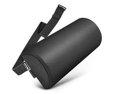 Tusscle Cojin Lumbar para Dormir,Almohada Lumbar Ergonómica para Silla De Oficina, Silla De Ruedas Y Cama,Soporte de Espalda Alivie El Dolor De Espalda Lumbar Negro